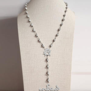 Precio de fábrica de joyería Rosario <span class=keywords><strong>collar</strong></span> Jesucristo Cruz colgante cristal collares moda multicolor joyería Rosario - Product Image 3