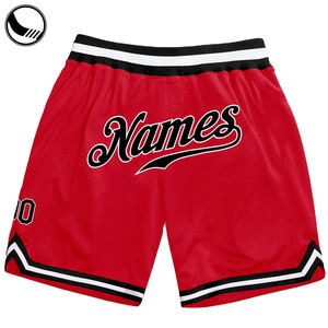 Throwback Tagless Printed Jersey Sports Gym Basic Warmup Venta al por mayor en blanco recortado logo Bones Mens Basketball Shorts - Product Image 5