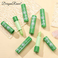 Lipstik Aloe Vera Pengubah Warna, Pelembap Tahan Lama, Tahan Air, Pengubah Warna Sesuai Suhu