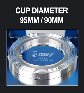 Nhà Máy Bán buôn nhãn hiệu bong bóng tách trà niêm phong máy 95mm,90mm Đường kính CE tiêu chuẩn cốc nhựa niêm phong - Product Image 2