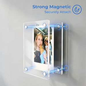 Marco Magnético Acrílico para Refrigerador, Marco Magnético <span class=keywords><strong>de</strong></span> Doble Cara para Imágenes, Tarjetas, Regalos <span class=keywords><strong>de</strong></span> Navidad - Product Image 5