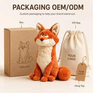 Peluche personnalisée en forme de renard, directement de l'usine, à partir de vos designs (OEM/ODM), poupée de personnage en peluche pour marques IP originales - Product Image 6