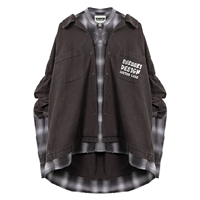 Veste en jean pour homme à col rabattu, manches longues, simple boutonnage, avec logo graphique personnalisé OEM/ODM