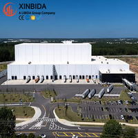Structure en acier de stockage industriel Q355B avec certification CWB et système de revêtement en PU pour entrepôt logistique, atelier, entrepôt frigorifique