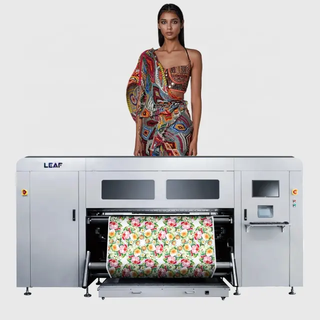 LEAFワイドフォーマット1.9m幅テキスタイル印刷機染料昇華プリンターi3200-A1プリントヘッド昇華プリンター