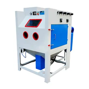 Turn Table Sand Blasting Machine untuk Sandblasting Manual & Otomatis