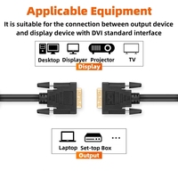 Personnalisé DVI 24 + 1 Câble Double Lien DVI-D Moniteur Vedia Câble Plaqué Or Mâle à Mâle Ordinateur DVI 232 1 Pcs CE ROHS
