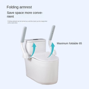 Barra de Apoyo para Inodoro KAVED, Montada en la Pared sin Perforaciones, con Repisa Elevadora para la Seguridad de Personas Mayores, Diseño Moderno y Simple - Product Image 4