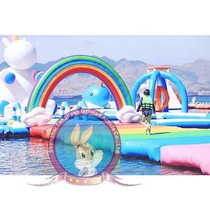 En25649 nhà thương mại sử dụng Inflatable nổi công viên nước nước chơi thiết bị cho biển hồ sông hồ bơi ở New Zealand - Product Image 4