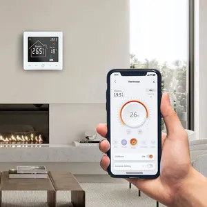 Termostato wi-fi para aquecimento doméstico, aplicativo compatível com Alexa, sistema de aquecimento de piso inteligente para caldeiras, aquecimento de água e aquecimento elétrico