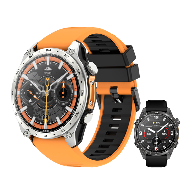 HD300 Pro Offline Map GPS Smart Watch WhatsApp Replay APP Download 1.43inch AMOLED Screen 4GB Memory Waterproof 3ATM Smartwatch
