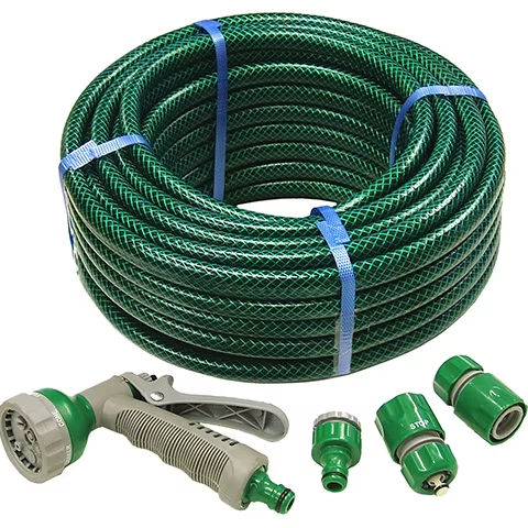 Optional Choices PVC Material Garden Hose with Plastic Gun Set Easy to Handle