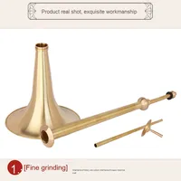 Handmade Large Han Nationality Telescopic Three-Section Horn Trombone Thickened Brass Material