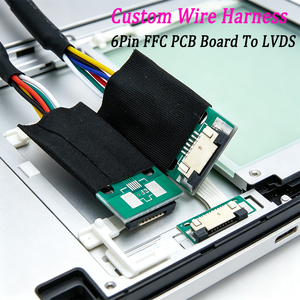 كابل مخصص بـ 6 أسلاك من نوع FFC PCB إلى LVDS لتعديل شاشات LCD المحمولة ولوحات التطوير المدمجة - Product Image 1