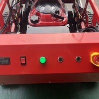 Tondeuse à gazon radiocommandée de qualité industrielle, tondeuse à chenilles de 550 mm avec bac de ramassage pour usage agricole