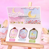 Set Krim Parfum Padat Meidian Milk Tea Citrus Orange Frankincense Freesia, Wangi Tahan Lama, Portable, Penyegar Udara Mobil, Cocok untuk Perjalanan