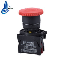 XDL21-ET42 Bouton poussoir d'arrêt d'urgence champignon 22 mm Vert NC XB2 Contrôle Métal IP65 Étanche 220V/10A
