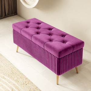 Modern Nordic Long-Shaped Storage & Shoe-Changing Bench for Home Use Sofa-Style Wooden Bench at Entrance Apartment & Hotel Use - Product Image 4