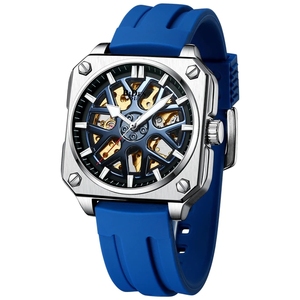 BIDEN – montre automatique de luxe pour hommes, de marque supérieure, mécanique à remontage automatique, carré, à la mode, <span class=keywords><strong>joe</strong></span> reloj biden, 0323, 2023 - Product Image 1