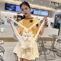 Dropshipping Cadeau Sac à dos pour chat Ragdoll réaliste Sac d'école pour poupée mignonne Cadeau d'anniversaire Jouet en peluche Sac à dos pour chat en peluche