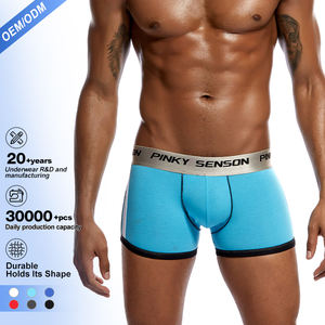 Sous-vêtements personnalisés avec logo, caleçons de soutien scrotal pour homme, boxers, sous-vêtements venreux, 95% viscose, <span class=keywords><strong>5</strong></span>% élasthanne, caleçons boxer à poche, sous-vêtements - Product Image 1