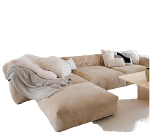 Sofá Seccional Modular Grande, Tapizado en Terciopelo, Sofá <span class=keywords><strong>Esquinero</strong></span> Grande para Villa y Espacios de Vida de Lujo - Product Image 4