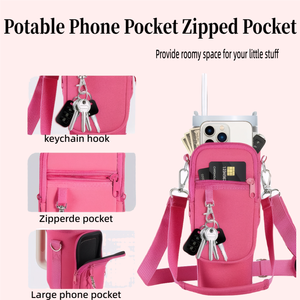 Túi đựng bình nước cách nhiệt bằng Neoprene đa năng 40oz, bảo vệ nhiệt, dùng cho ngoài trời, du lịch, phòng tập thể dục - Product Image 3