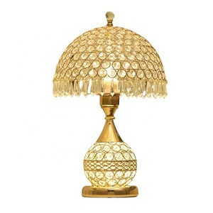 Lámpara de Mesa de Cristal para Dormitorio, Estilo Europeo, Luz Cálida para el Hogar, Lámpara de Noche Romántica, Simple, Moderna y Creativa para Bodas - Product Image 6