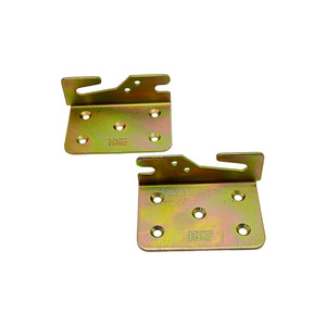 Soportes de Esquina para Cama, Acero al Carbono Galvanizado con Zinc, Tamaño del Orificio de 25 mm, Herrajes Duraderos para Muebles de Armario - Product Image 3