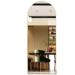 Specchio da pavimento a corpo intero di lusso leggero specchio da camera tridimensionale da parete per dormitorio delle ragazze - Product Image 5