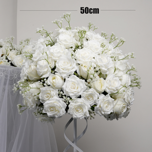 Fiori Artificiali in Seta All'Ingrosso di Alta Qualità, Rose e Gypsophila per Decorazioni Matrimoniali e Centrotavola - Product Image 4