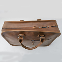 2024 porte-documents en cuir végétalien Crazy Horse personnalisé sac pour hommes d'affaires sacs pour ordinateur portable