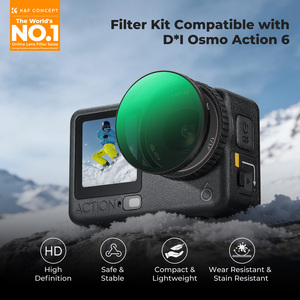 Kit de filtres à effets CPL ND à clipser K&F Concept pour DJI Action 6, filtres CPL ND8 ND16 ND32 ND64 multi-couches, diffusion noire 1/4 - Product Image 2