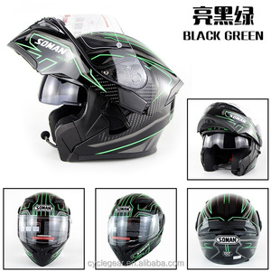 <span class=keywords><strong>Casque</strong></span> de moto intelligent avec écouteurs Bluetooth intégrés ABS Soman 955-BT Fermeture rapide Capacetes État neuf - Product Image 6