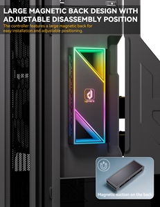 ตัวควบคุมพัดลม <span class=keywords><strong>RGB</strong></span> 12 พอร์ต upHere, ตัวแยก ARGB 5V 3 พิน + PWM 4 พิน, ใช้พลังงานจาก SATA, รีโมทคอนโทรล, ฮับพัดลมเคสคอมพิวเตอร์แบบแม่เหล็ก - Product Image 6