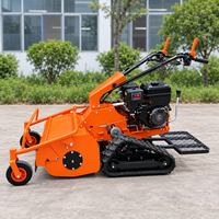 Antspower Tondeuse à fléaux de 700 mm avec chenilles, débroussailleuse manuelle pour l'agriculture et le jardinage, idéale pour la coupe des mauvaises herbes