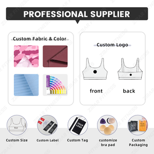 Logo personnalisé sans manches <span class=keywords><strong>Sexy</strong></span> Crop débardeur pour les femmes doux col rond tricoté respirant et séchage rapide sportif vêtements courts - Product Image 5