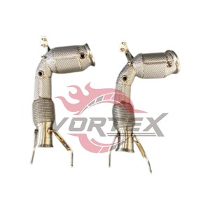 Tubo de Escape Universal de Alto Flujo VORTEX de Acero Inoxidable 304 de 1.5 mm con Garantía de 24 Meses para M135i F40 M235i F44 B48 2.0T - Product Image 1