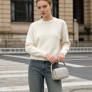 Bolso de Hombro Mini para Mujer, Diseño de Solapa de Gamuza, Bolso de Mano Elegante con Asa Superior - Product Image 2