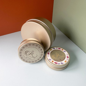 Boîte de conserve en aluminium à bouchon vissé de 20g Boîte à thé en métal blanc Lire pour expédier 20ml-aluminium-étain - Product Image 2