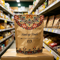 Sacs d'emballage personnalisés pour biscuits/gaufres, 100 pièces, qualité alimentaire, MOPP/VMPET/PE, à fermeture éclair, thermoscellables, imprimés en gravure, avec logo sur mesure, vente en gros