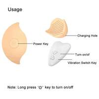 Hot Selling Silikon Wireless Fernbedienung Brust stimulation Massage gerät Weiblich Vibrierende Brust paste Flirten Sex Produkte