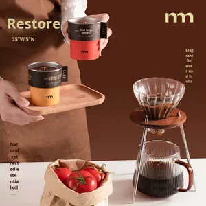 Emma Molly Smokeless Aroma <strong>Candle</strong> 220g 60h Burn Time Birthday Gift for Boyfriend Girlfriend <strong>Tomato</strong> Niche Creative Indoor Coffee - Product Image 3