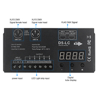 Decodificador de atenuación de 5 canales de alta potencia a precio de fábrica, pantalla digital DMX512, decodificador LED para iluminación de barra KTV
