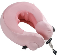 Oreiller de massage de voyage gonflable en forme de U Shiatsu électrique personnalisable pour la voiture et la maison