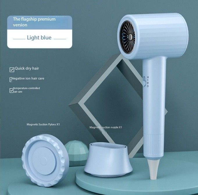 สีน้ำเงิน-หัวดูดแม่เหล็ก + ผนังดูดแม่เหล็ก