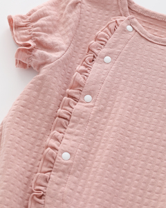 Ropa de Bebé 100% Algodón Verano 2022, Diademas con Lazo Gratis, Ropa Infantil de Color Sólido, Estilo Coreano, Mamelucos para Bebés Niñas - Product Image 5