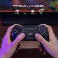 Manette sans fil Elite GameSir T3 Pro Nine-Tailed Fox avec base de charge RGB transparente, batterie 1200 mAh pour PC