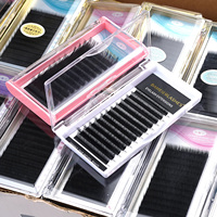 Extensions de cils en faux vison moelleux, vente en gros, emballage personnalisé, kit de fournitures pour cils
