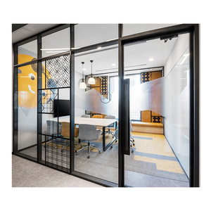 Sécurité de haute qualité ouverture intérieure fenêtre verre aluminium <span class=keywords><strong>entrée</strong></span> <span class=keywords><strong>porte</strong></span> plate insonorisée - Product Image 5
